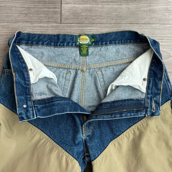 Cabela's Outdoor Gear Duck Hunting Blue Jean Brush Pants Size 34 Long - Picture 3 of 9
